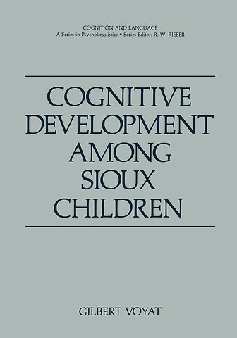 Cognitive Development among Sioux Children