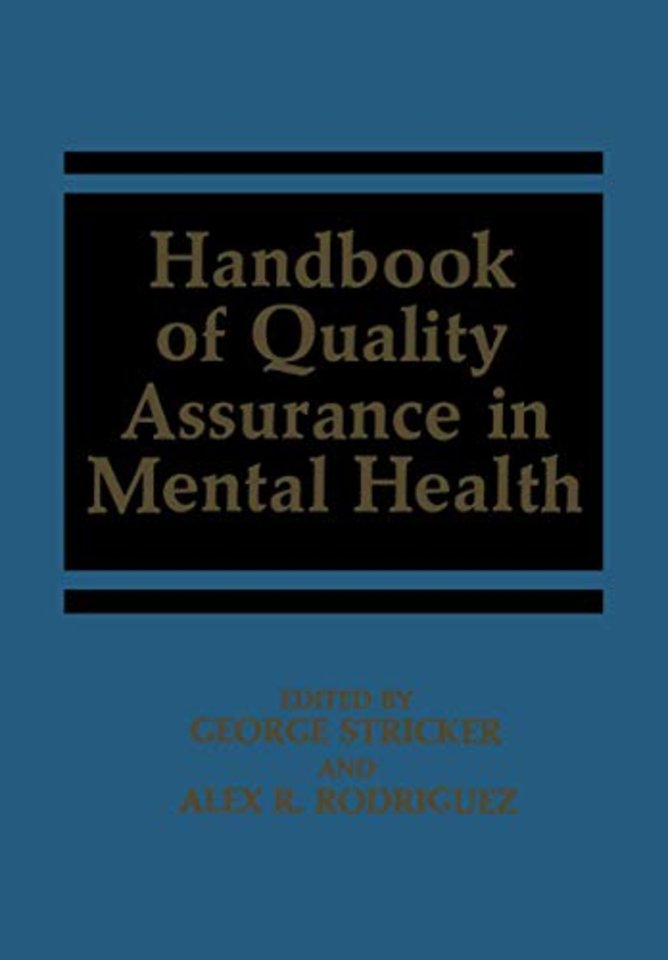 Handbook of Quality Assurance in Mental Health