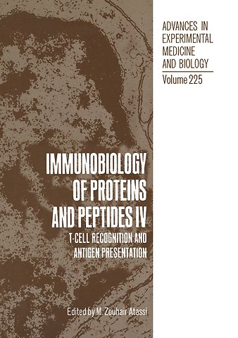 Immunobiology of Proteins and Peptides IV