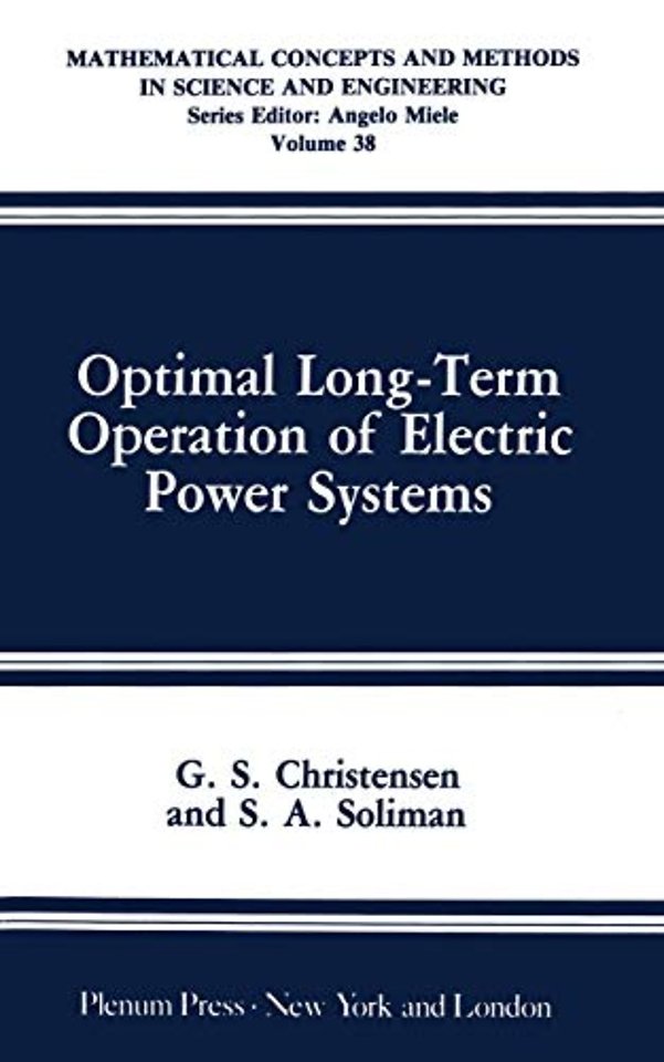 Optimal Long-Term Operation of Electric Power Systems
