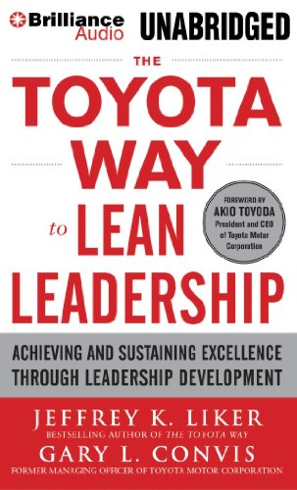The Toyota Way to Lean Leadership, MP3 CD – Audiobook