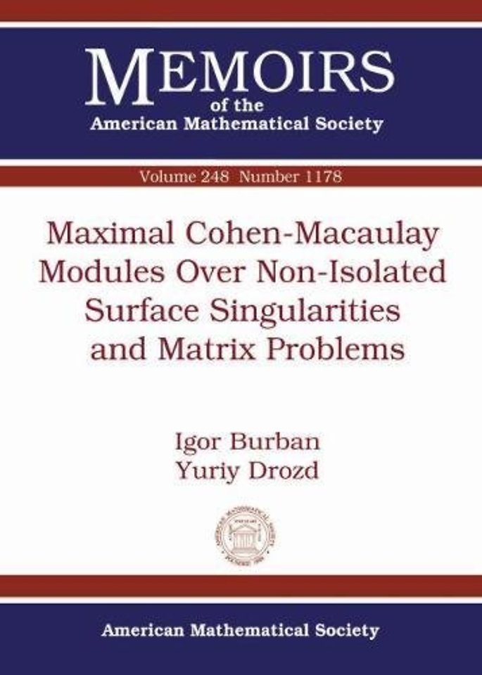 Maximal Cohen–Macaulay Modules Over Non–Isolated Surface Singularities and Matrix Problems