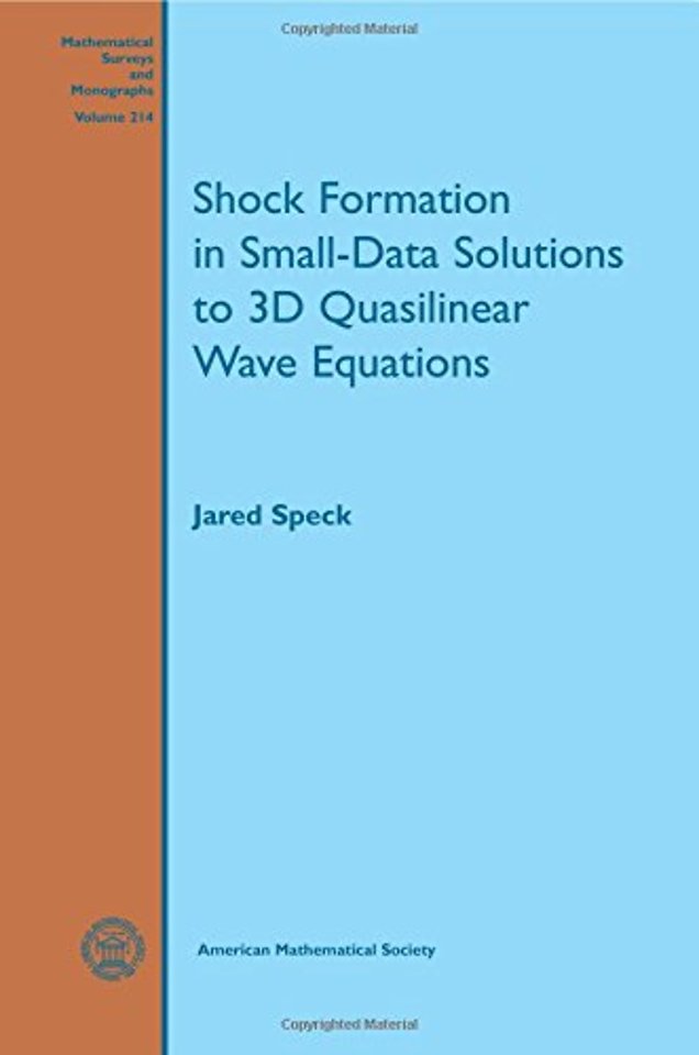 Shock Formation in Small–Data Solutions to 3D Quasilinear Wave Equations