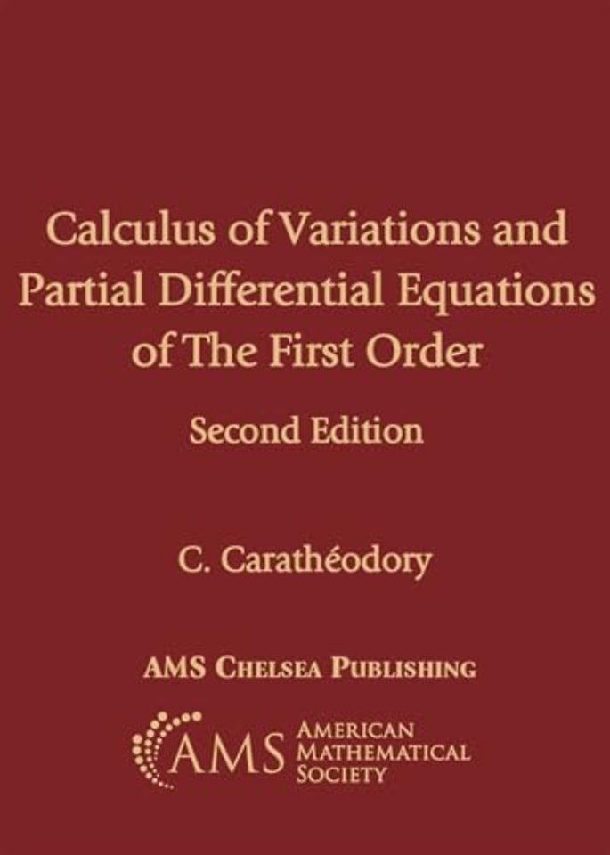 Calculus of Variations and Partial Differential Equations of First Order