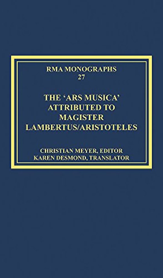 'Ars musica' Attributed to Magister Lambertus/Aristoteles