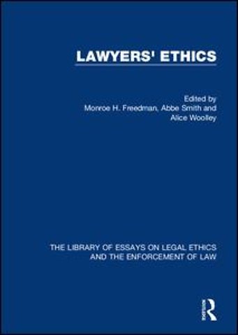 Library of Essays on Legal Ethics and the Enforcement of Law
