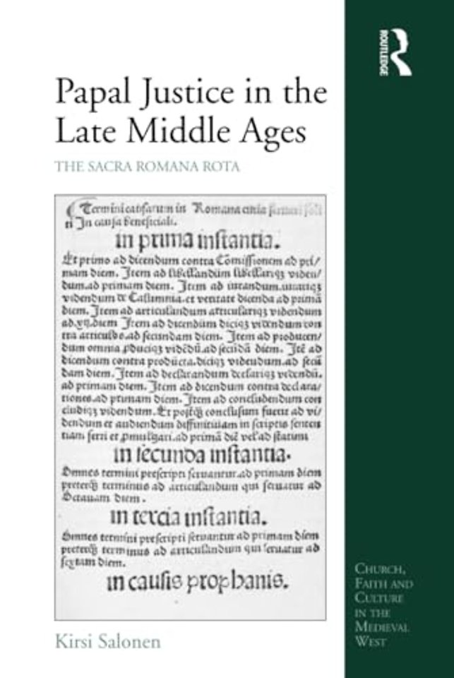 Papal Justice in the Late Middle Ages