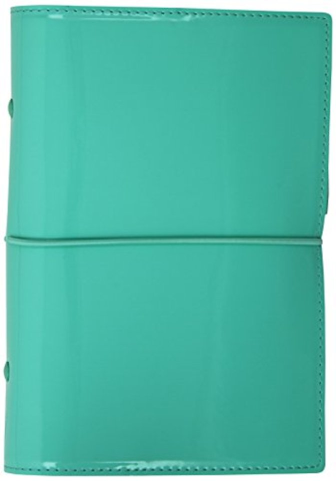 Filofax Personal Domino Patent turquoise organiser