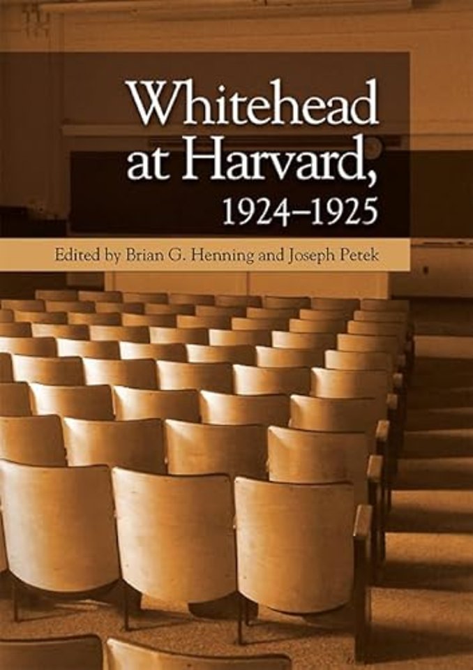 Whitehead at Harvard, 1924–1925