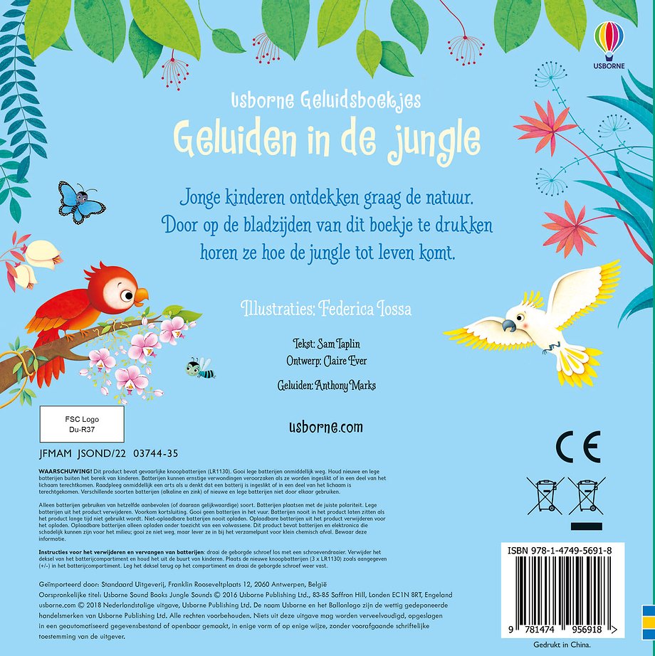 Geluidsboekje – Geluiden in de jungle