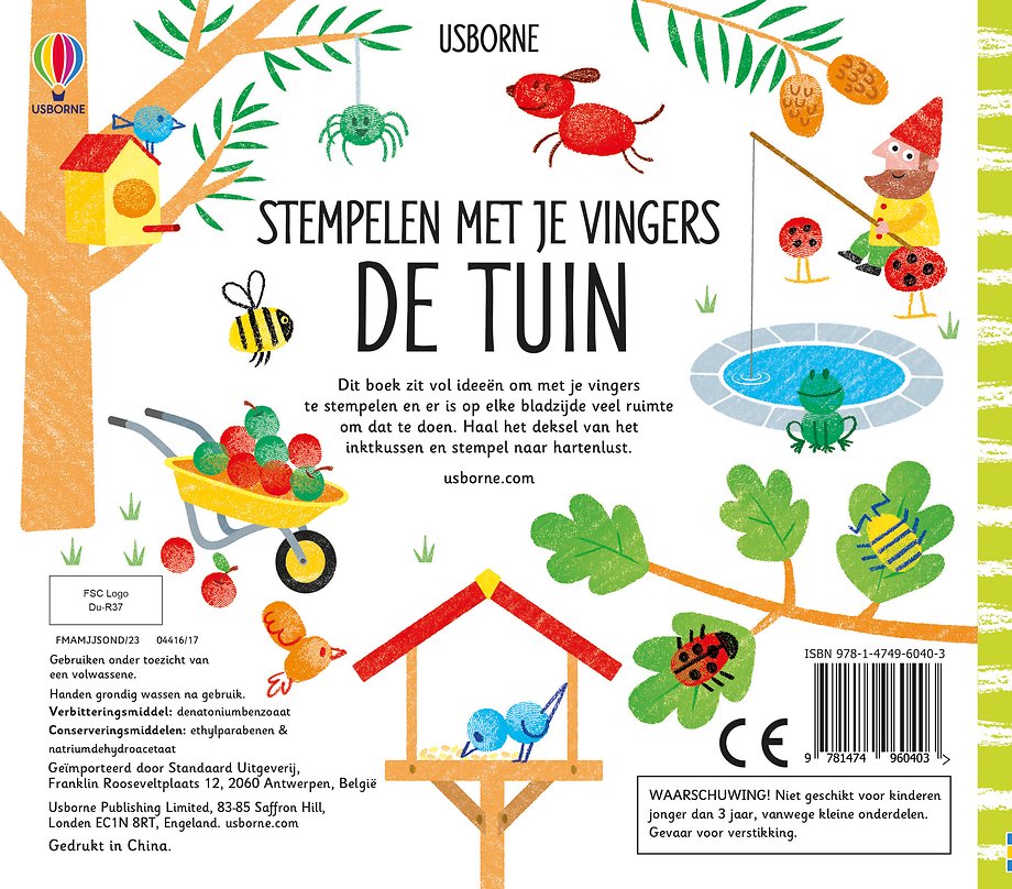 Stempelen met je vingers De Tuin