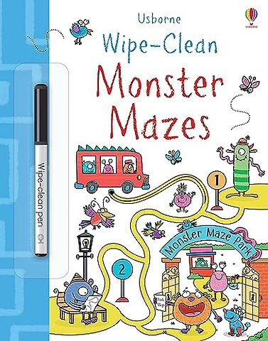 Wipe-Clean Monster Mazes
