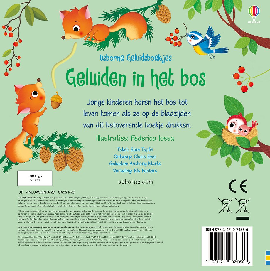 Geluidsboekje – Geluiden in het bos