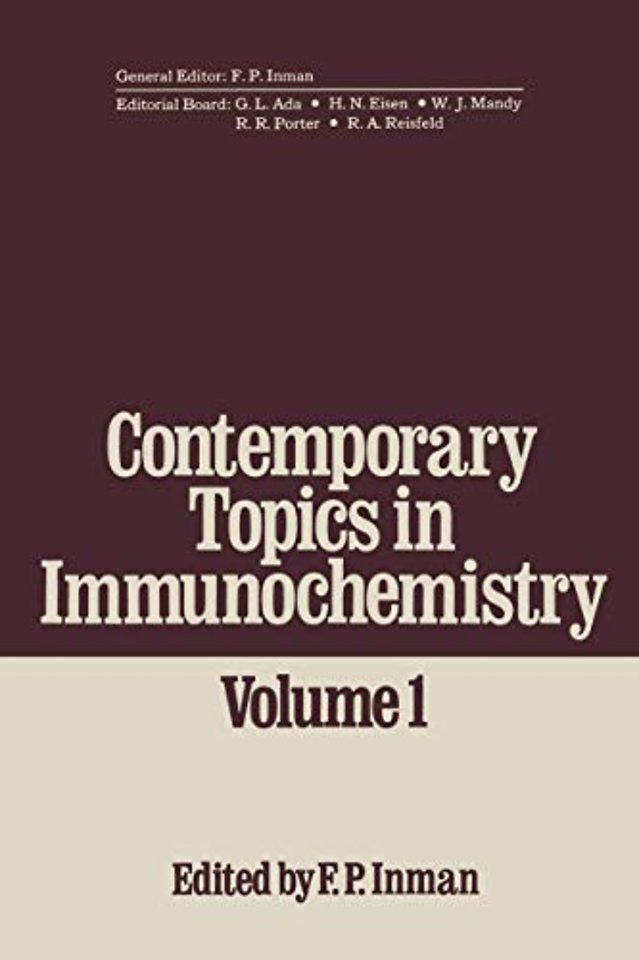 Contemporary Topics in Immunochemistry