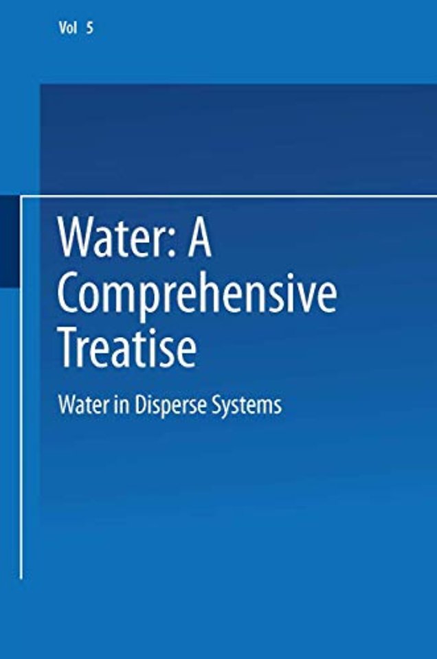 Water in Disperse Systems