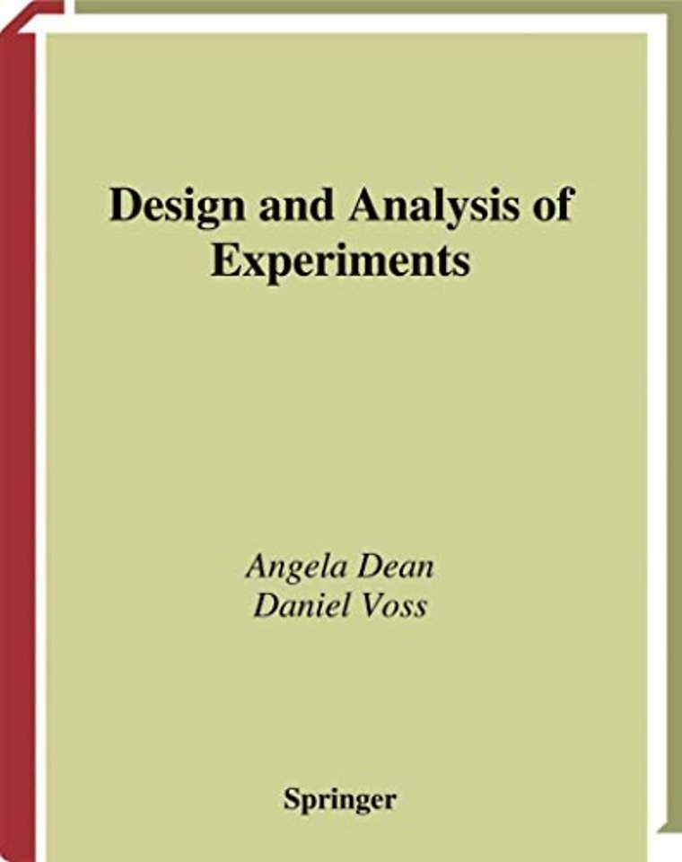 Design and Analysis of Experiments