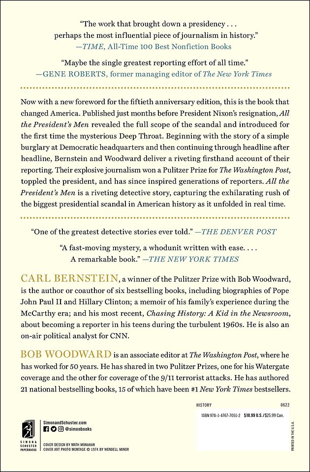 Woodward, B: All the President's Men