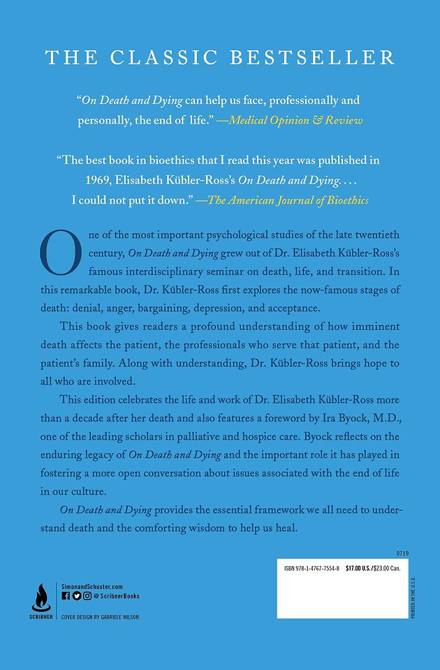 On Death and Dying