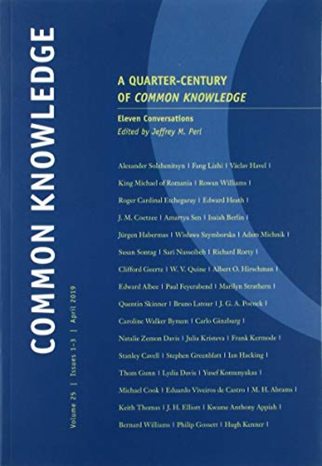 A Quarter Century of Common Knowledge – Eleven Conversations