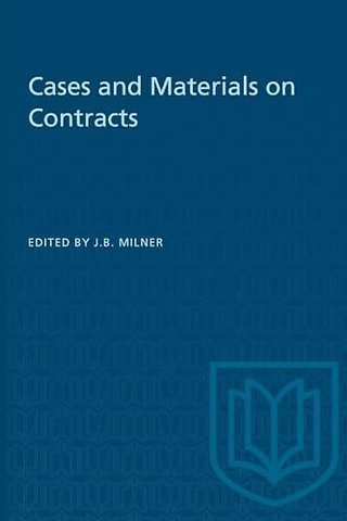 Cases and Materials on Contracts
