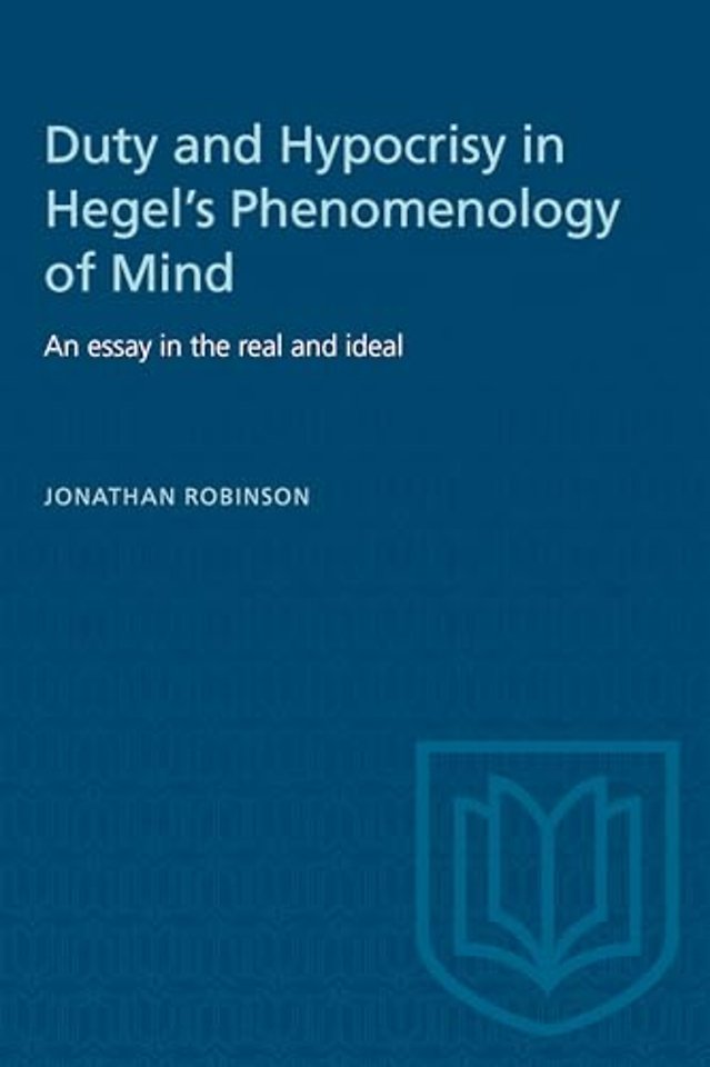 Duty and Hypocrisy in Hegel's Phenomenology of Mind