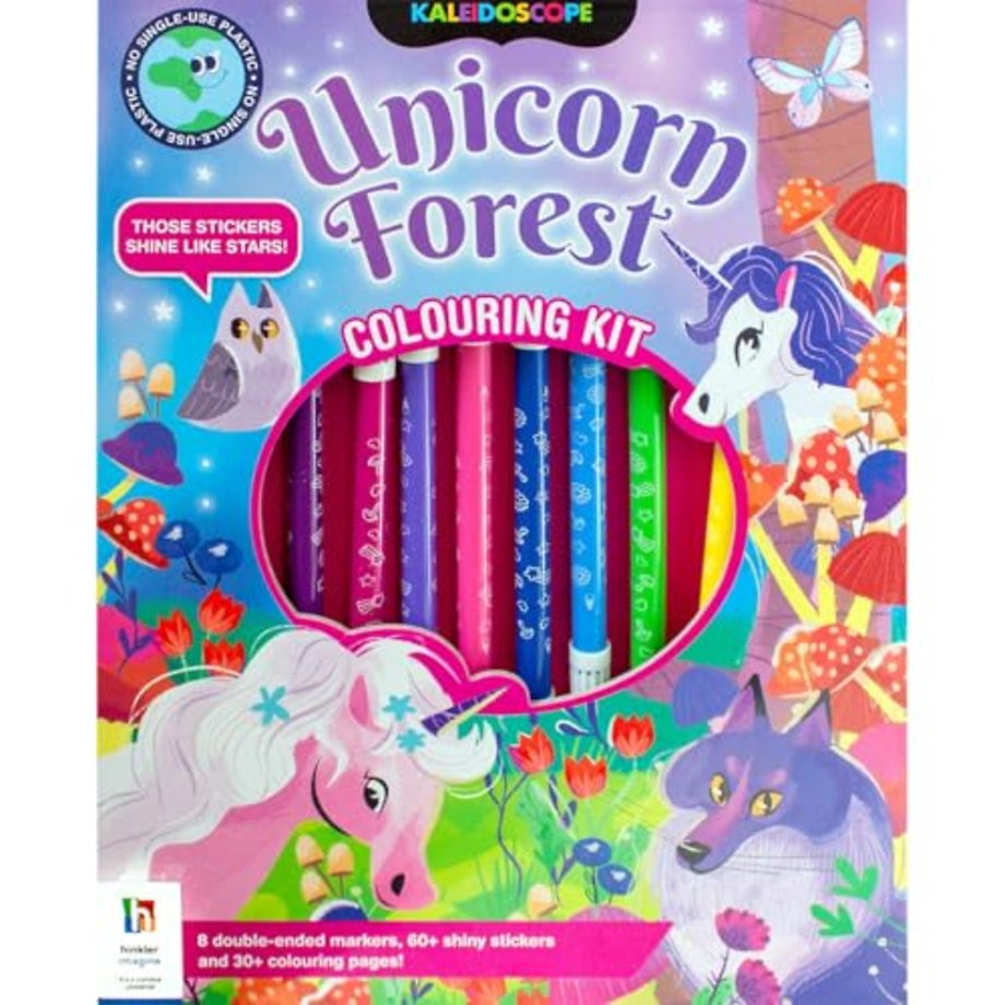 Kaleidoscope Colouring Kit Unicorn Forest