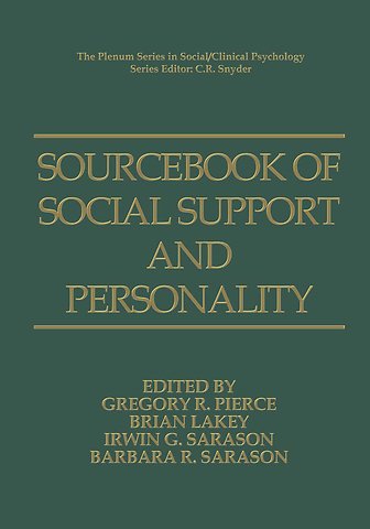 Sourcebook of Social Support and Personality