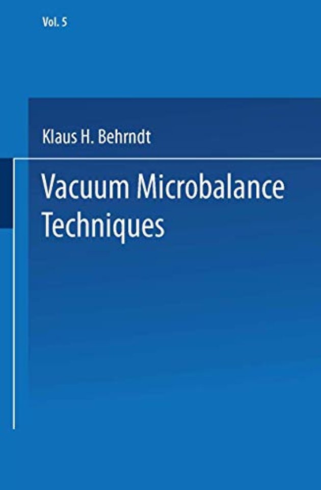 Vacuum Microbalance Techniques