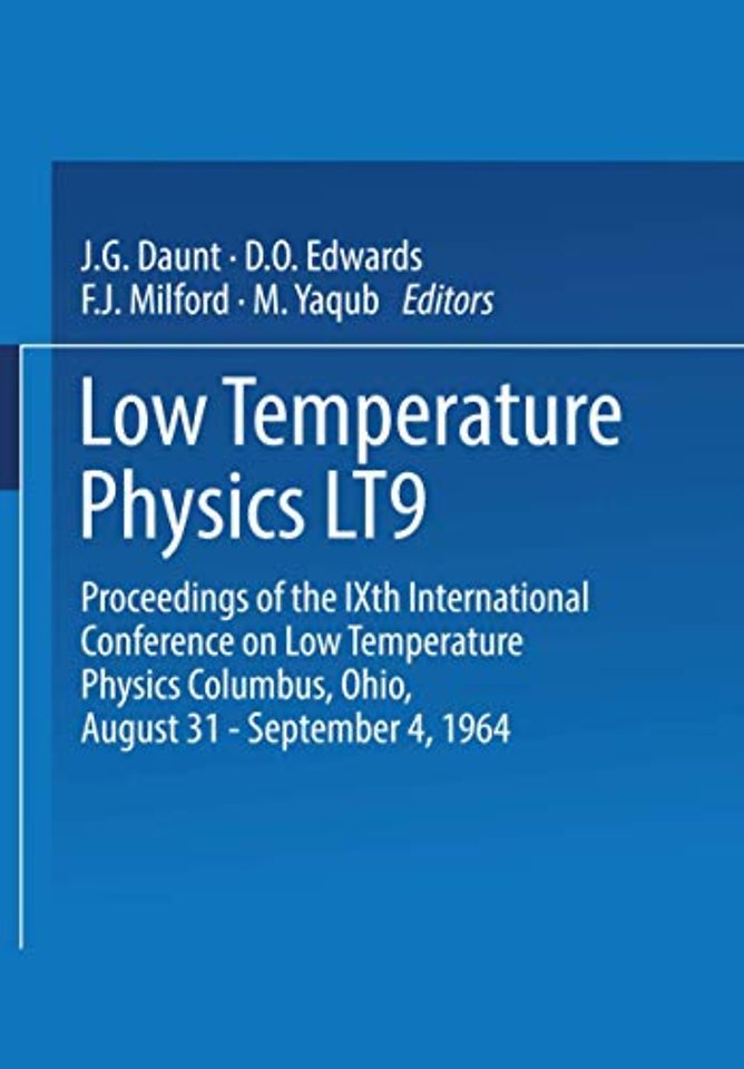 Low Temperature Physics LT9