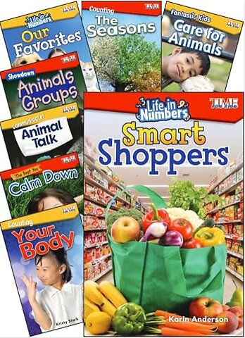 TIME FOR KIDS Math/Science Grades K-1, 8-Book Set
