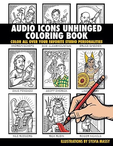 Audio Icons Unhinged Coloring Book