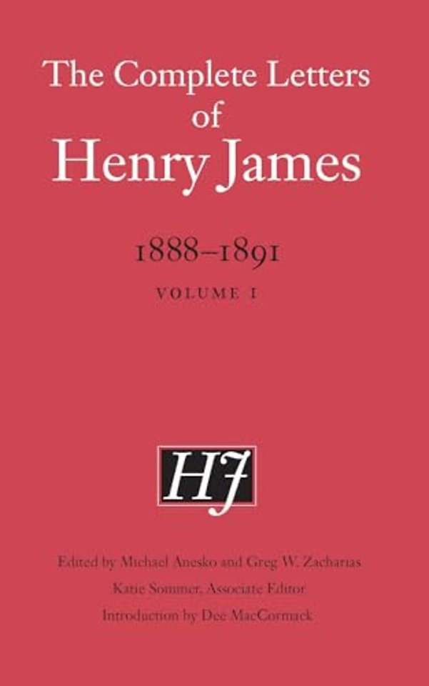 The Complete Letters of Henry James, 1888–1891 – Volume 1