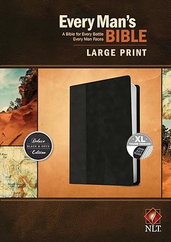 Every Man's Bible NLT, Large Print, Tutone