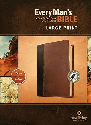Every Man's Bible NLT, Large Print, Tutone