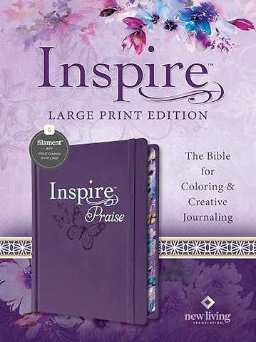 Inspire Praise Bible Large Print NLT, Filament Enabled