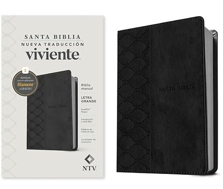 Biblia Manual NTV, Letra Grande Con Filament