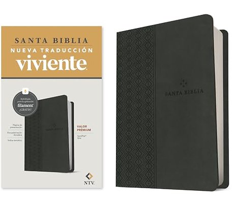 Biblia Valor Premium Ntv Con Filament (Sentipiel, Gris)