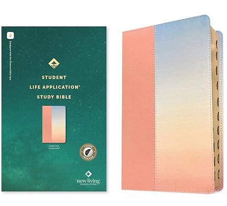 NLT Student Life Application Study Bible, Filament Enabled (Leatherlike, Ombre Pink, Indexed, Red Letter)