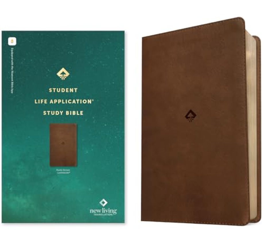 NLT Student Life Application Study Bible, Filament Enabled (Leatherlike, Rustic Brown, Red Letter)