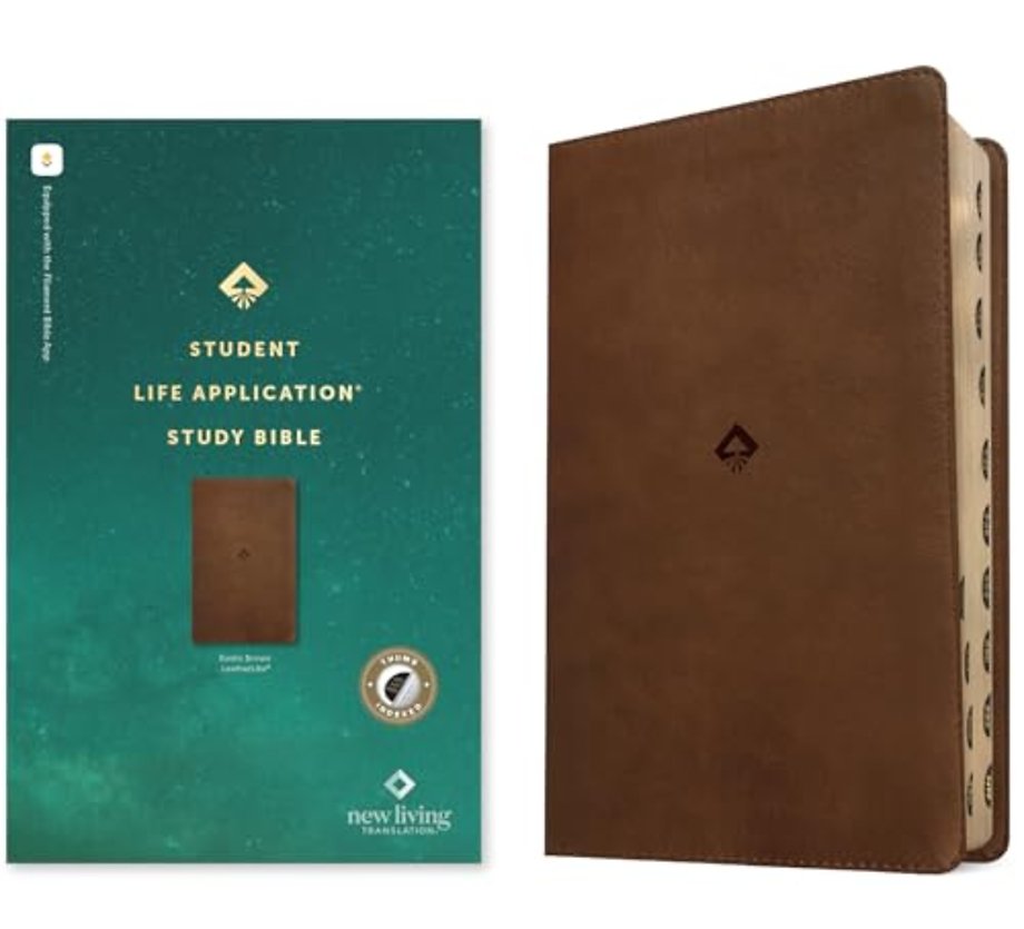 NLT Student Life Application Study Bible, Filament Enabled (Leatherlike, Rustic Brown, Indexed, Red Letter)