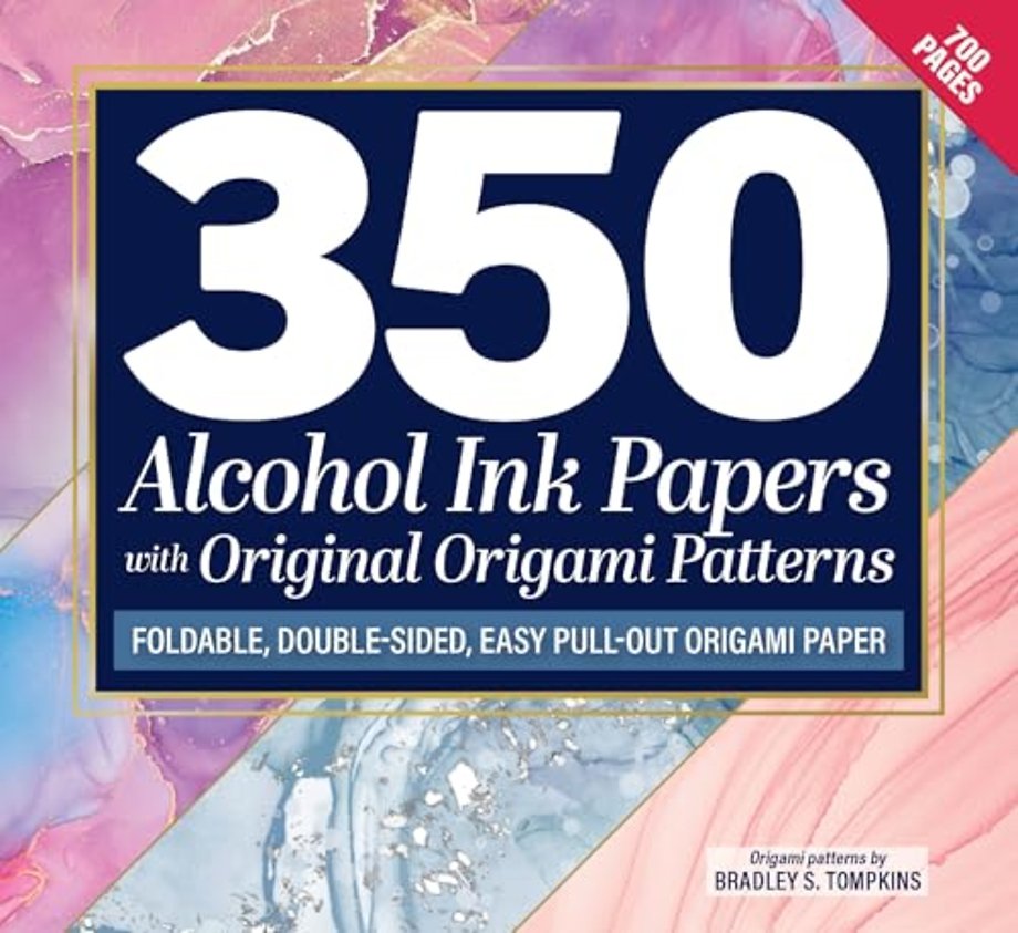 350 Alcohol Ink Papers with Original Origami Patterns