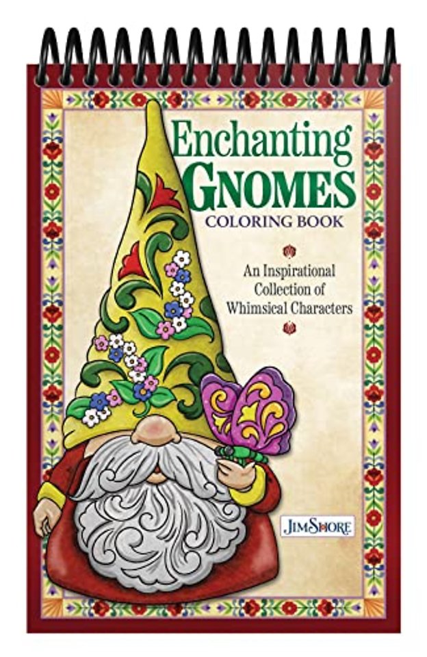 Jim Shore Enchanting Gnomes Coloring Book