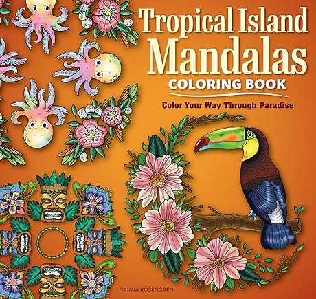 Tropical Island Mandalas Coloring Book