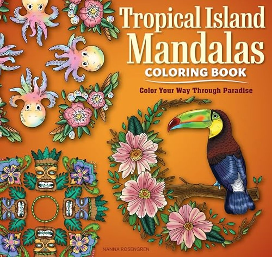 Tropical Island Mandalas Coloring Book