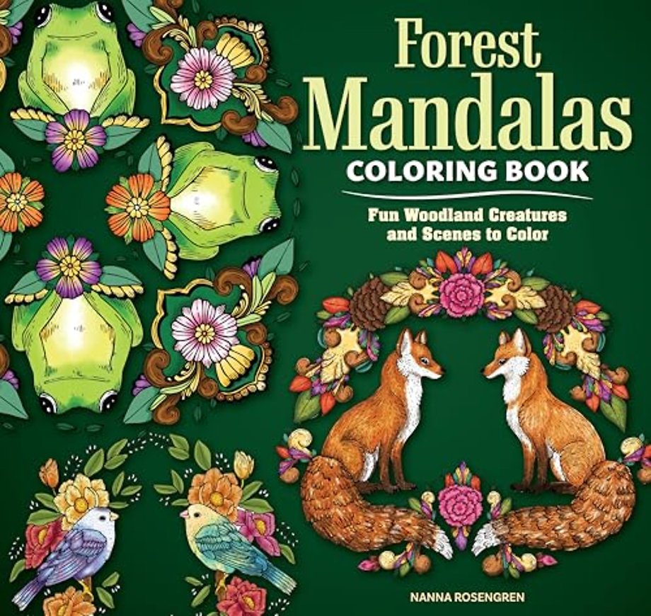 Forest Mandalas Coloring Book