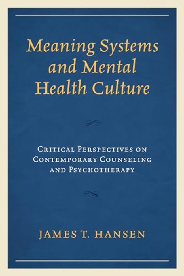 Meaning Systems and Mental Health Culture
