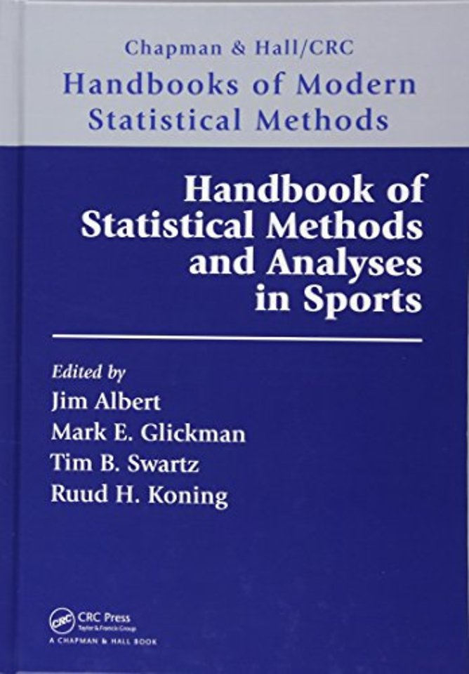 Handbook of Statistical Methods and Analyses in Sports