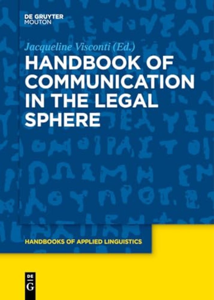 Handbook of Communication in the Legal Sphere