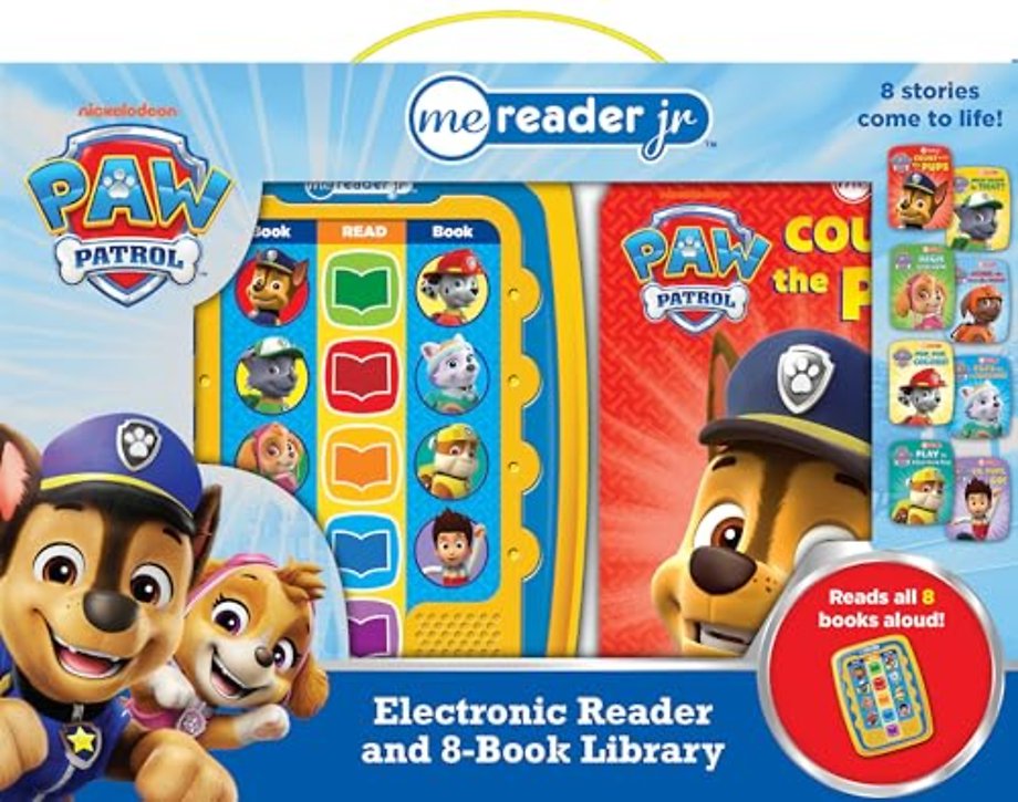Nickelodeon PAW Patrol: Me Reader Jr Electronic Reader and 8-Book Library Sound Book Set
