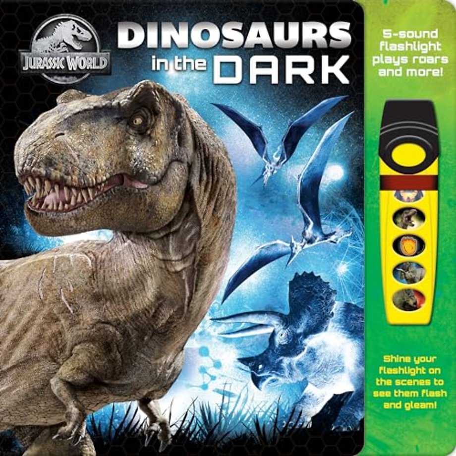 Jurassic World Dinosaurs In The Dark Glow Flashlight